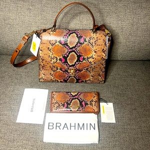 Brahmin Ingrid Marmalade Tangelo Purse - Purse Only